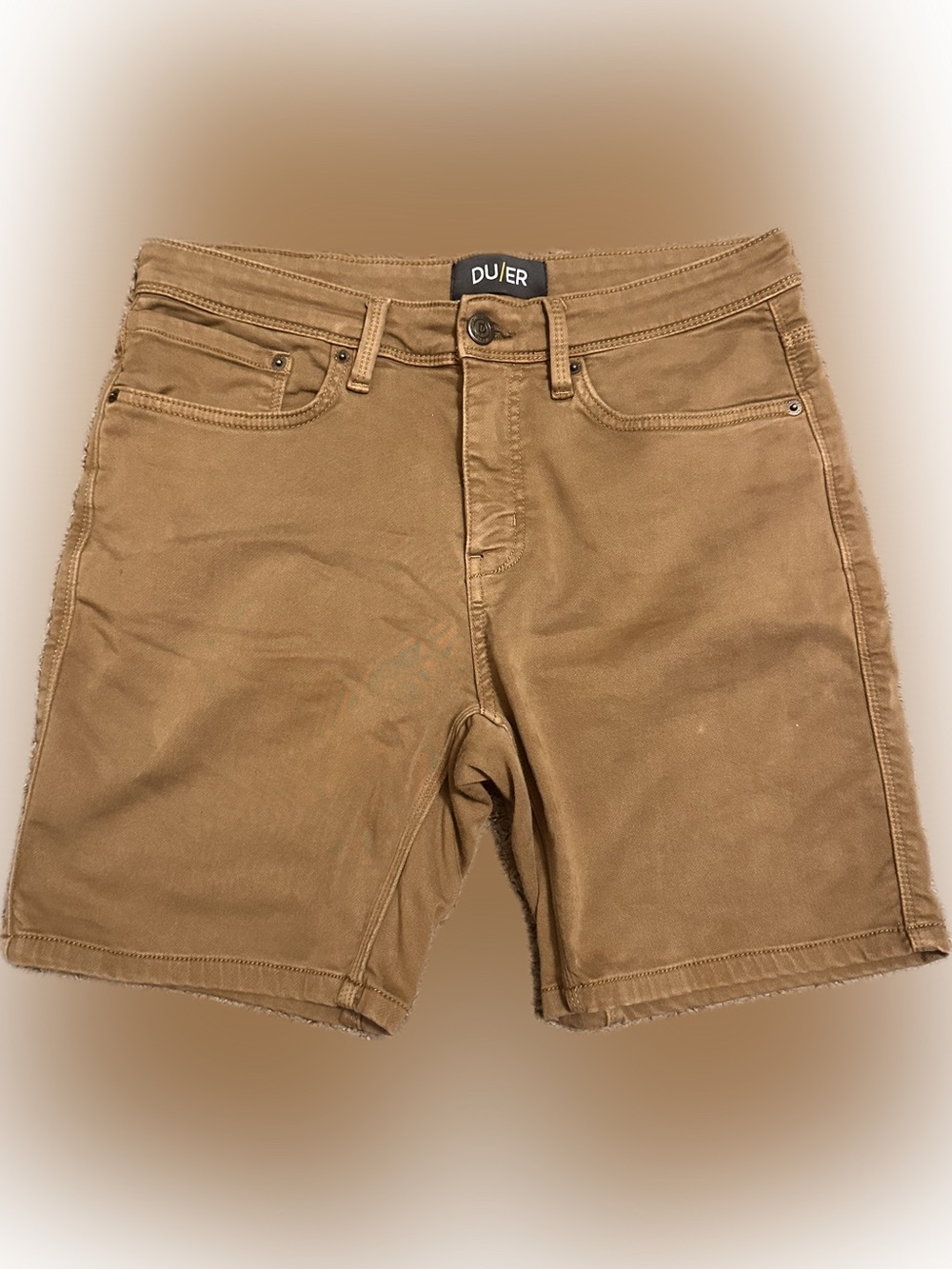 Du/er Men’s No Sweat Shorts 32 khaki